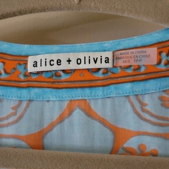 Alice +Olivia Forever Yours Sienna Domino maxi kimono size xs/s - Picture 14 of 14